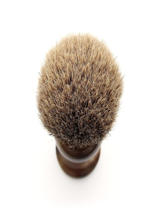 إدوين جاجر فرشاة حلاقة كبيرة من شعر الغرير الفاخر من إدوين جاغر 3EJ282، مصنوعة من قرن صناعي يشبه قرن الغزال، للاستخدام مع كريم أو صابون الحلاقة للرجال... - Image 3